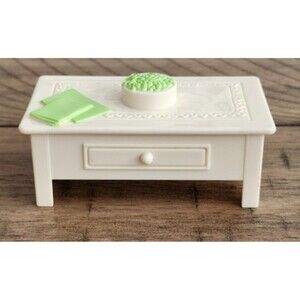 Fisher Price Loving Family Dollhouse White Coffee Table Living Room Furniture
